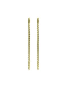 26 Square Twisted Spring Fork Bars Gold.